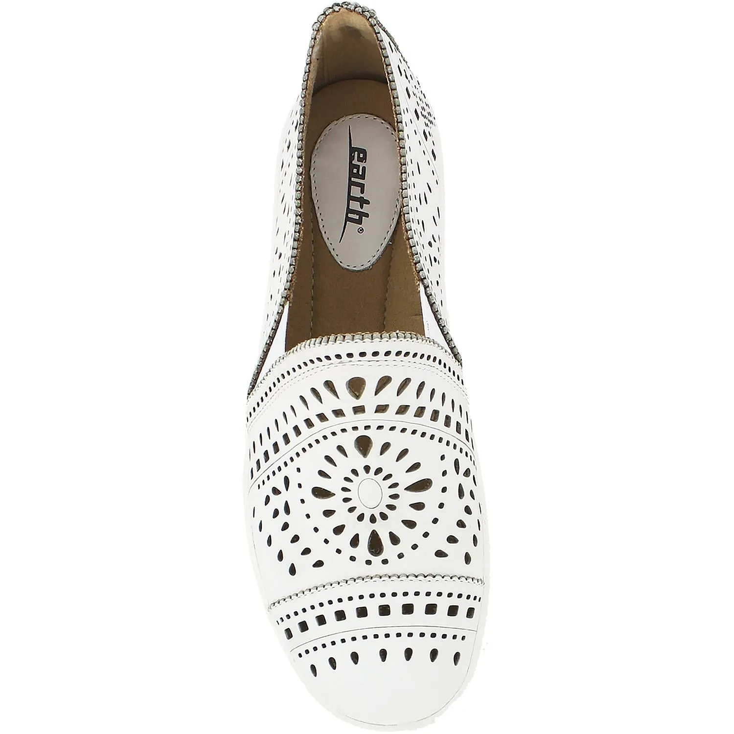 Women's Earth Tayberry White Leather