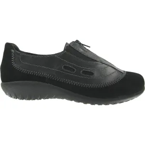 Women's Naot Megumi Black Madras Leather