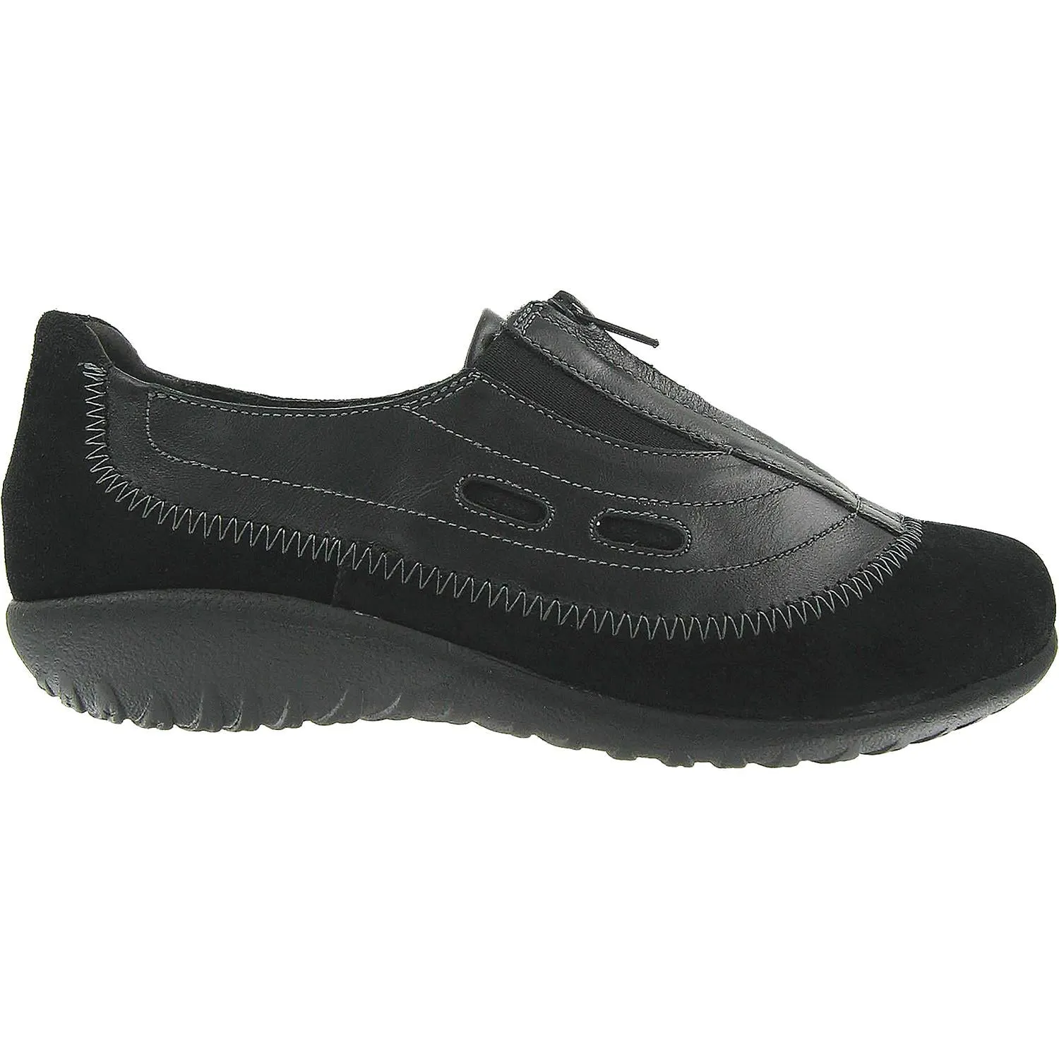 Women's Naot Megumi Black Madras Leather