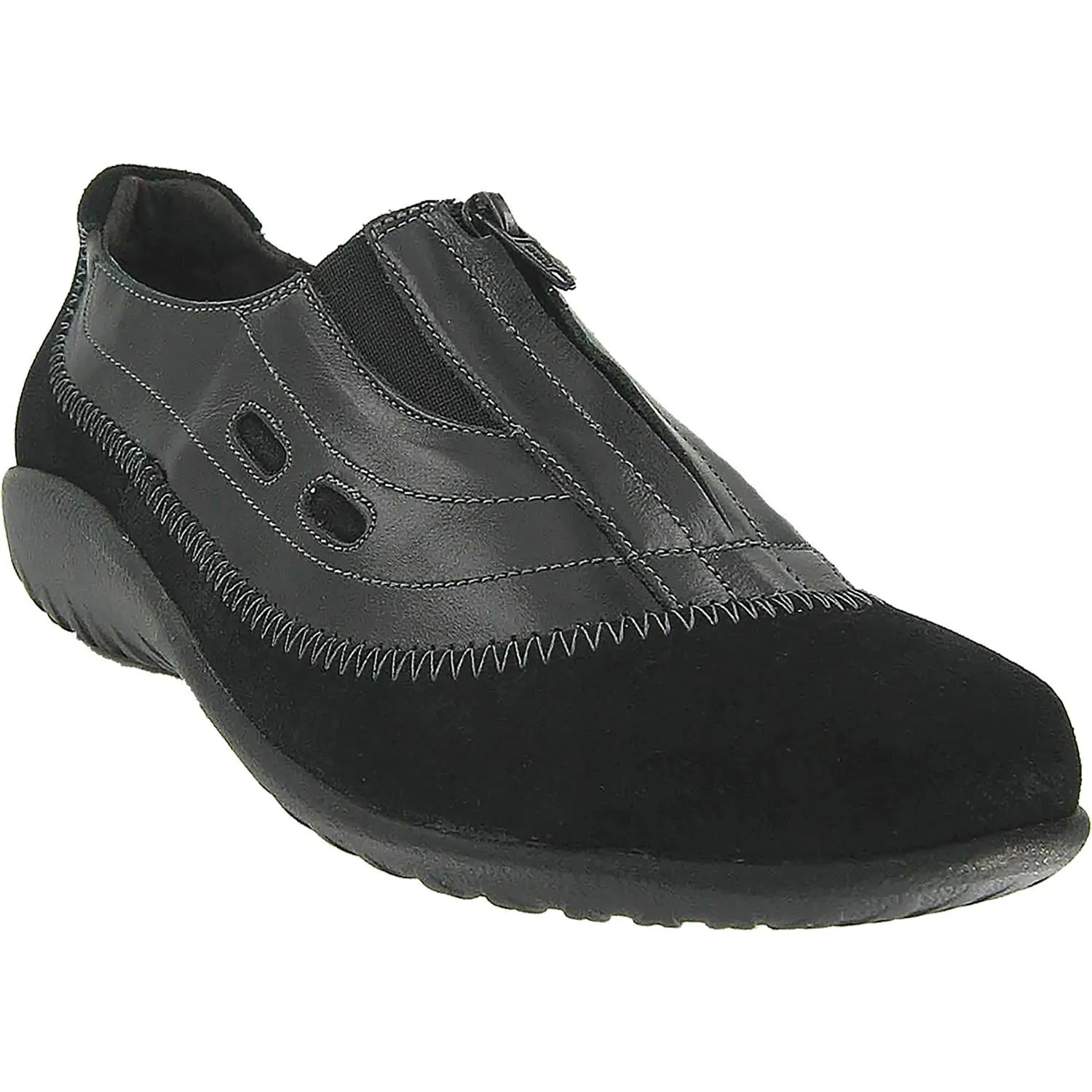 Women's Naot Megumi Black Madras Leather