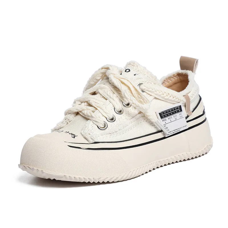 Women's Summer For Large And Small Size Thick Canvas Shoes