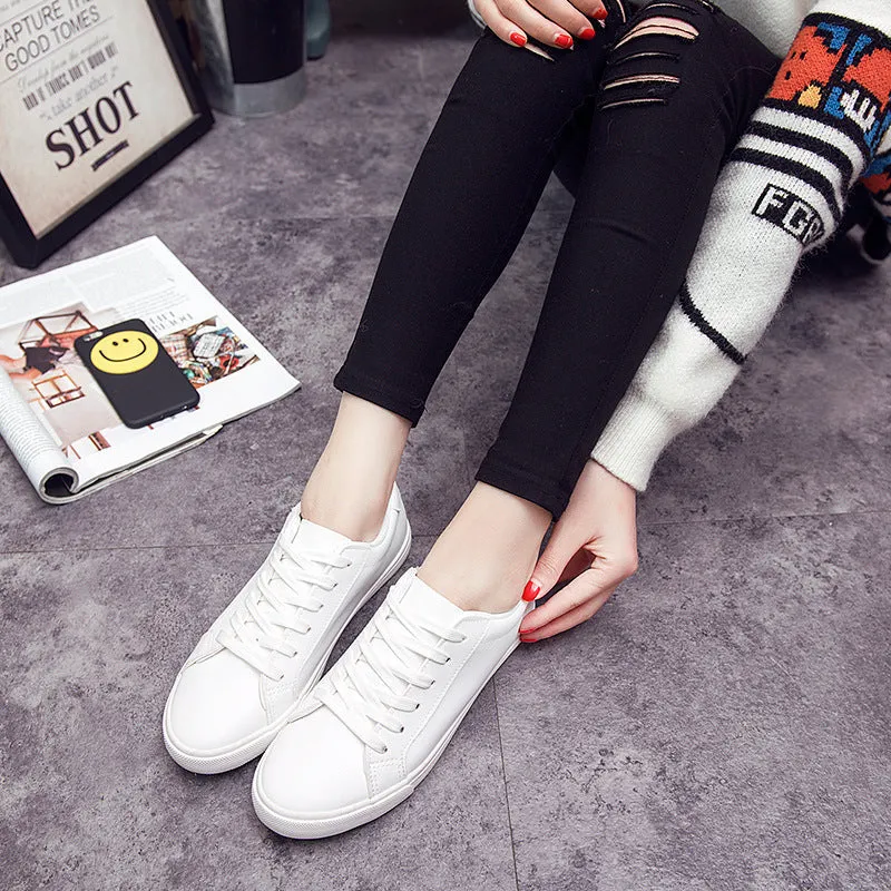 Women's Three-time Vulcanized Flat Korean Classic Pumps Canvas Shoes