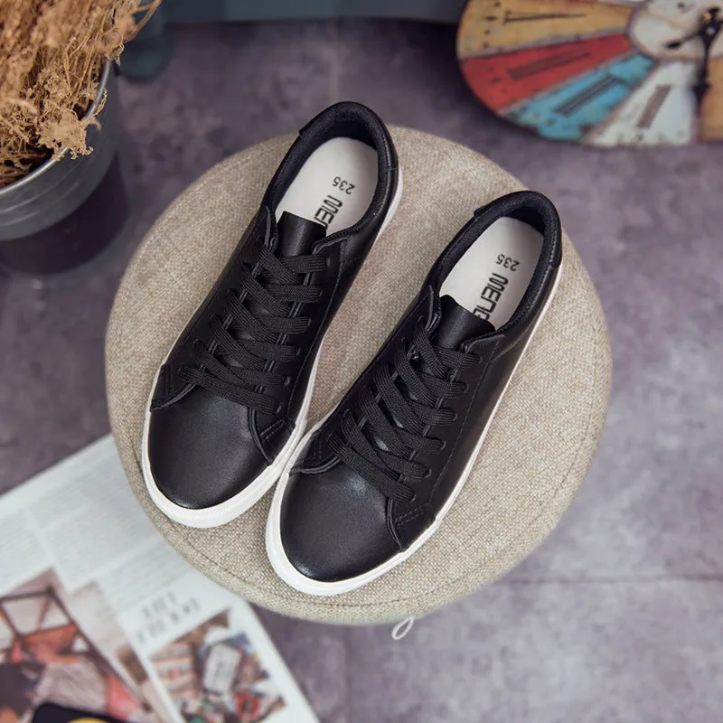 Women's Three-time Vulcanized Flat Korean Classic Pumps Canvas Shoes
