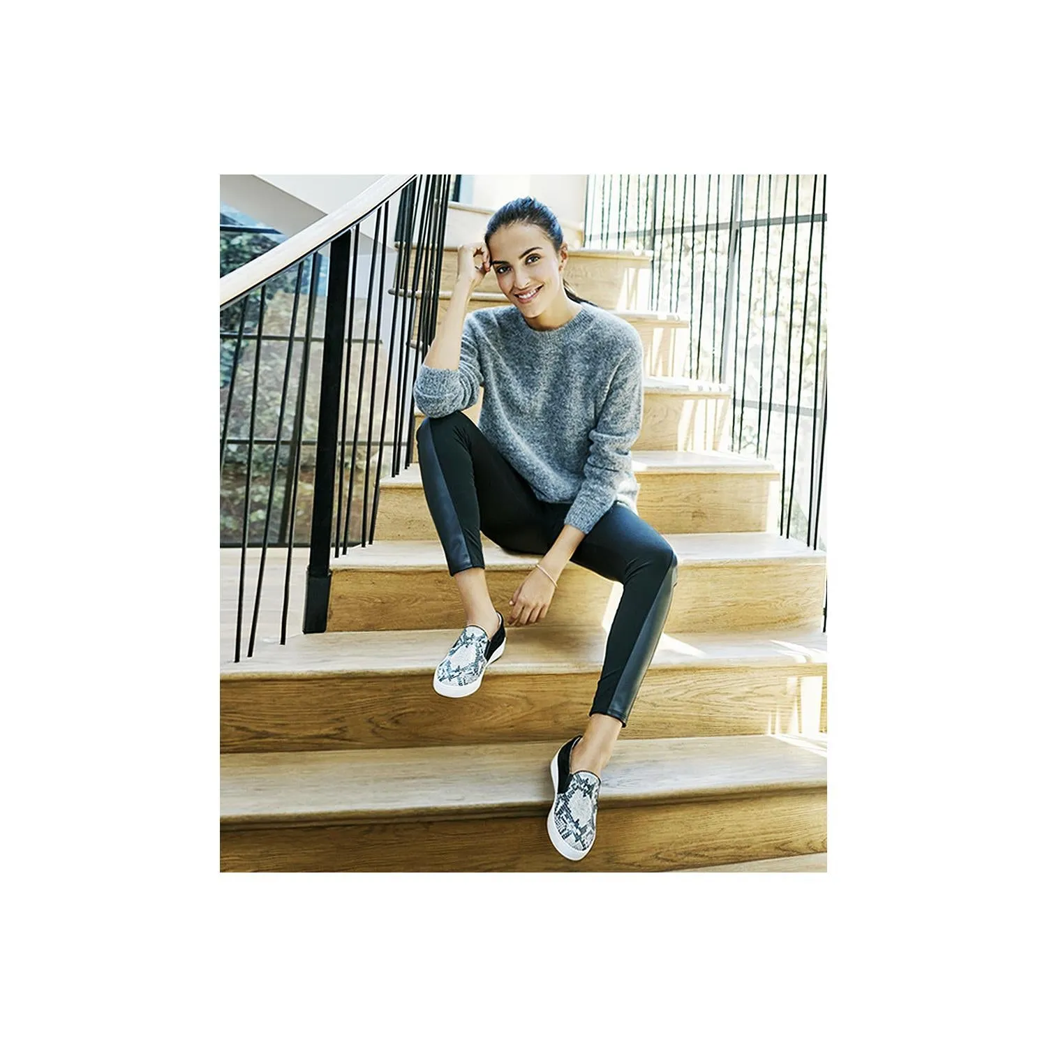 Women's Vionic Midi Perf Grey Leather