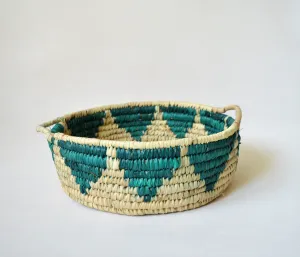 Woven fruit basket, Round