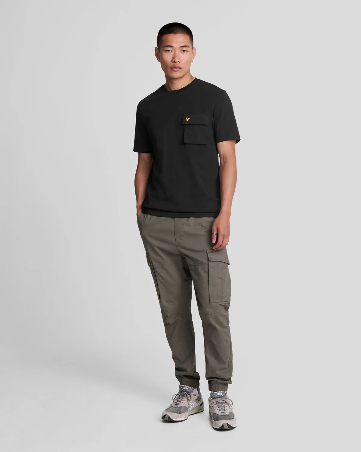 Woven Pocket T-Shirt