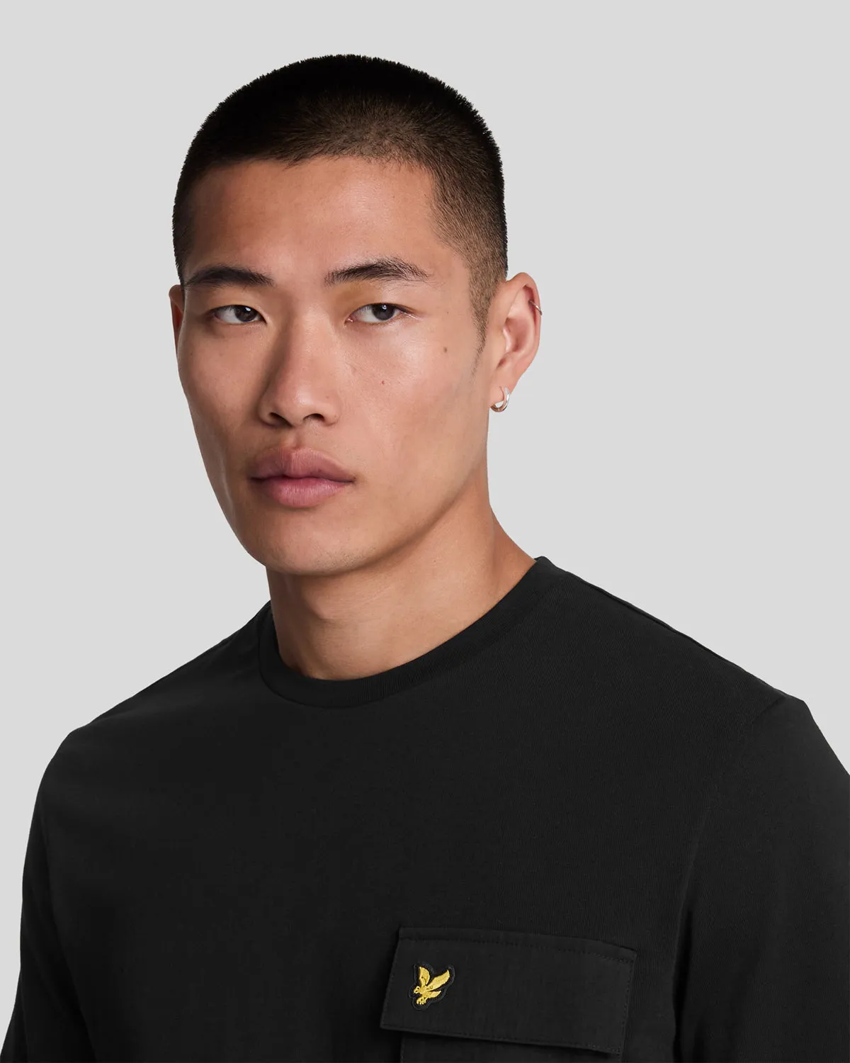 Woven Pocket T-Shirt
