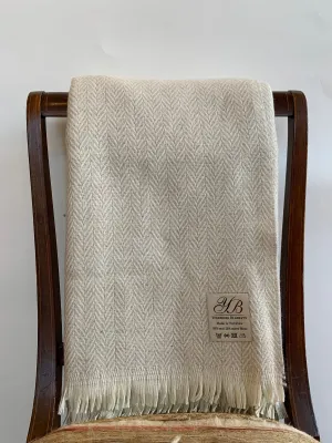 Yorkshire Blanket Beige Chevron